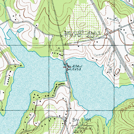 Topographic Map of Campton Bridge, SC