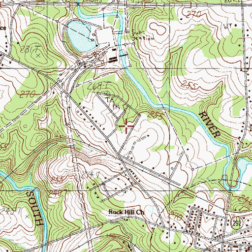 Topographic Map of Cheryl Fields, SC