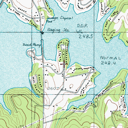 Topographic Map of Clark Estates, SC