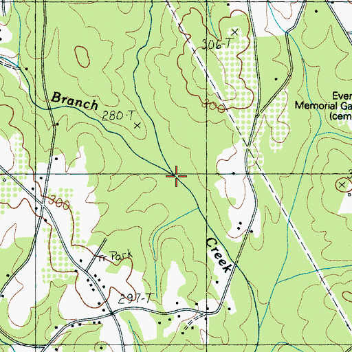 Topographic Map of Clear Branch, SC