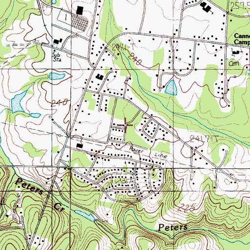 Topographic Map of Clearview Heights, SC