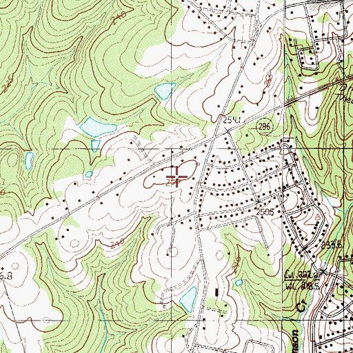 Topographic Map of Cold Spring, SC