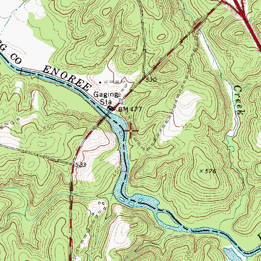 Topographic Map of Conchs Mill (historical), SC