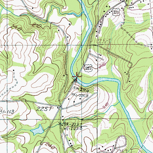Topographic Map of Cothes Ford, SC