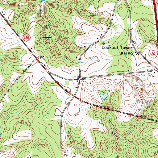 Topographic Map of Crows (historical), SC