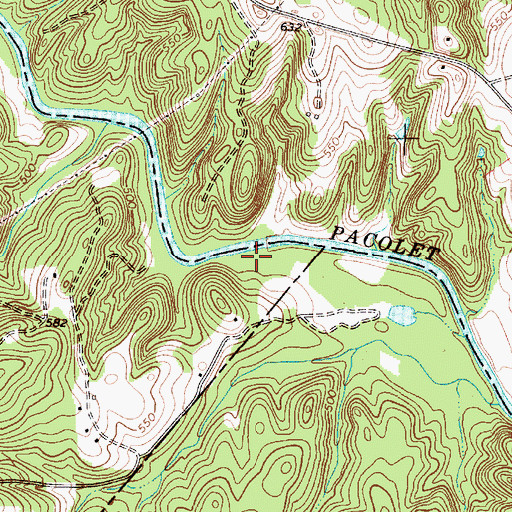 Topographic Map of Gists Mill (historical), SC