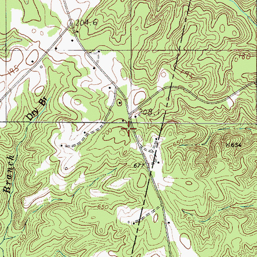 Topographic Map of Green Pond School (historical), SC