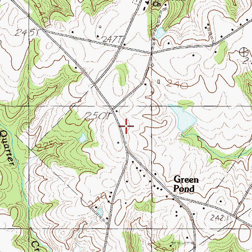 Topographic Map of Green Pond School (historical), SC