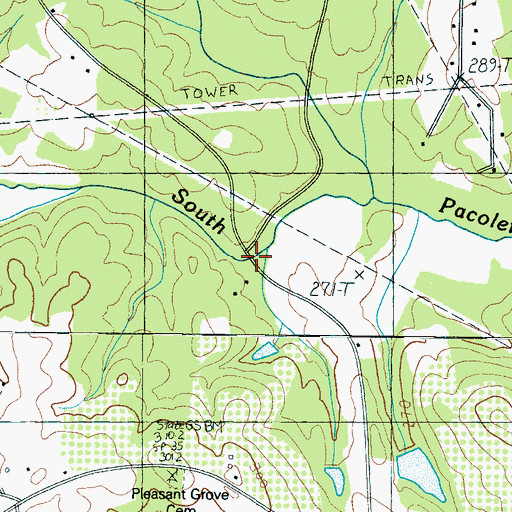 Topographic Map of Guthrie Bridge, SC