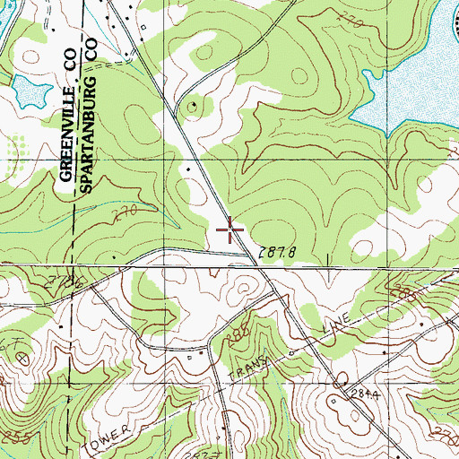 Topographic Map of Henson School (historical), SC