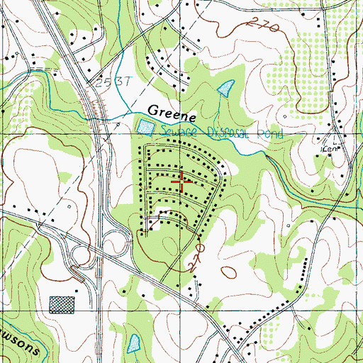 Topographic Map of Hickory Hills, SC