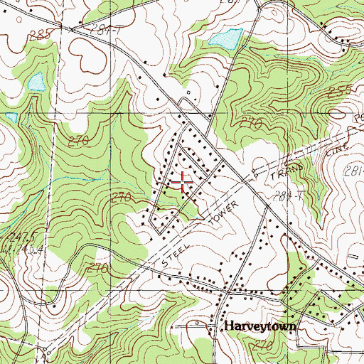 Topographic Map of Holly Hill Heights, SC