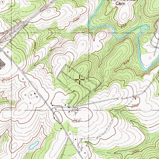 Topographic Map of Holly Tree, SC