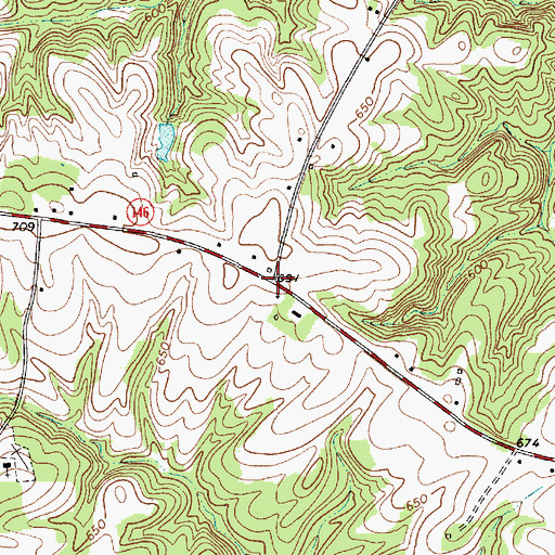 Topographic Map of Laytons Store (historical), SC