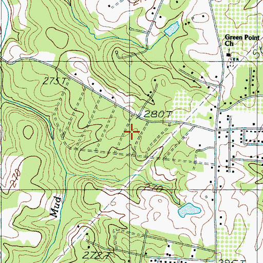 Topographic Map of Luray Hills, SC