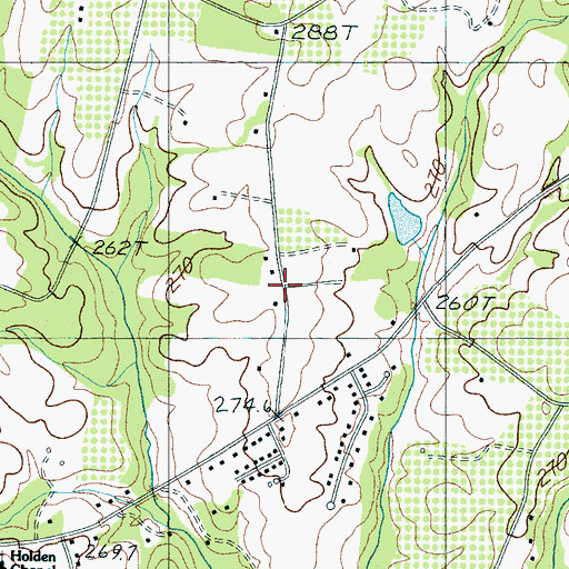 Topographic Map of Mason Estates, SC
