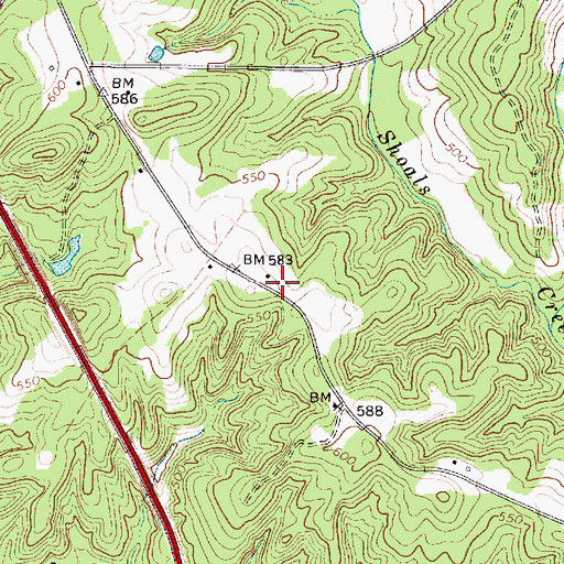 Topographic Map of Montgomery School (historical), SC