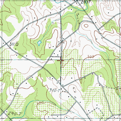 Topographic Map of Motlow Creek School (historical), SC
