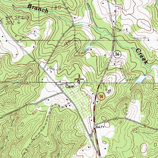 Topographic Map of Mount Pleasant Church, SC