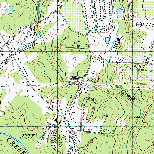 Topographic Map of North Hills, SC