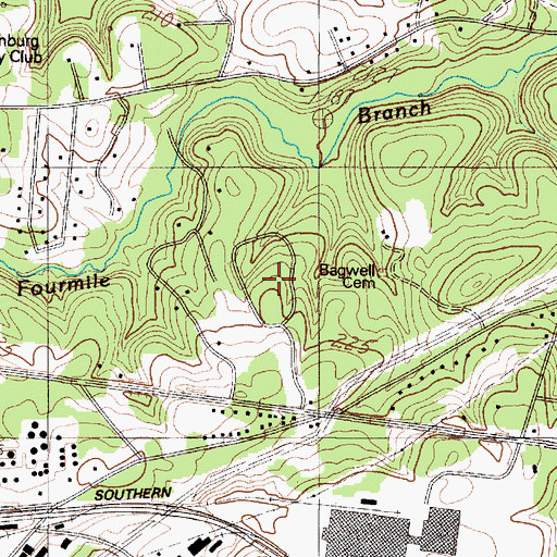Topographic Map of Oak Creek, SC