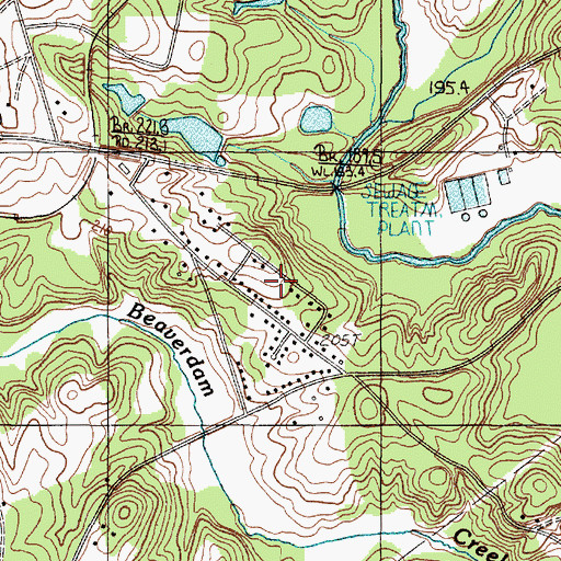 Topographic Map of Pinedale Acres, SC