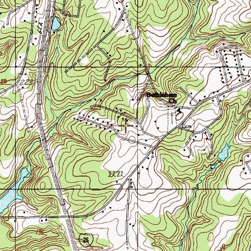 Topographic Map of Pinewood South, SC