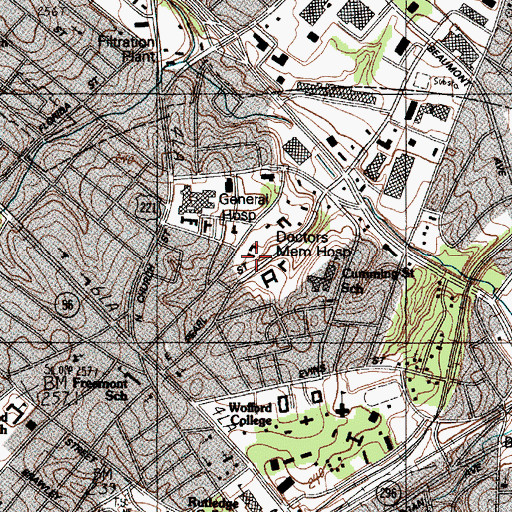 Topographic Map of Pinewood Convention Center, SC