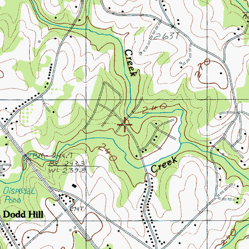 Topographic Map of River Forest, SC