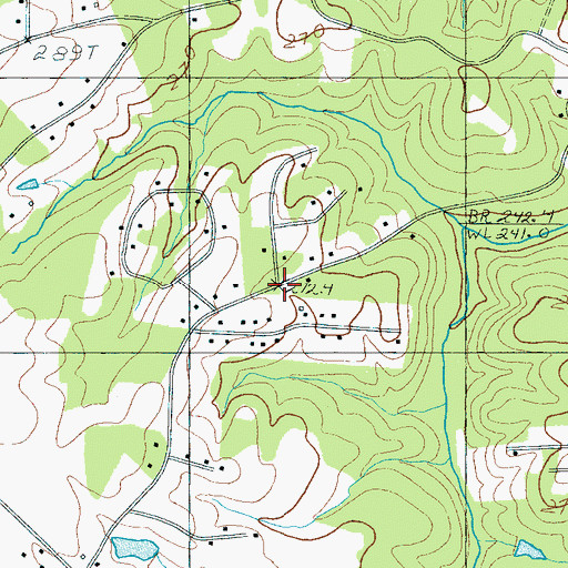 Topographic Map of River Oak Ranchettes, SC