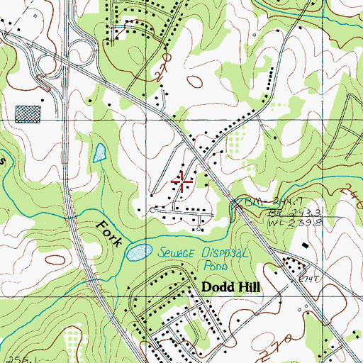 Topographic Map of Riverdale, SC