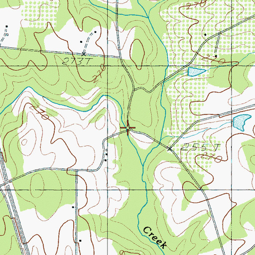 Topographic Map of Roston Mill (historical), SC