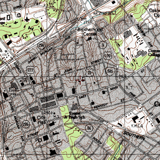 Topographic Map of Saint Pauls Catholic Church, SC