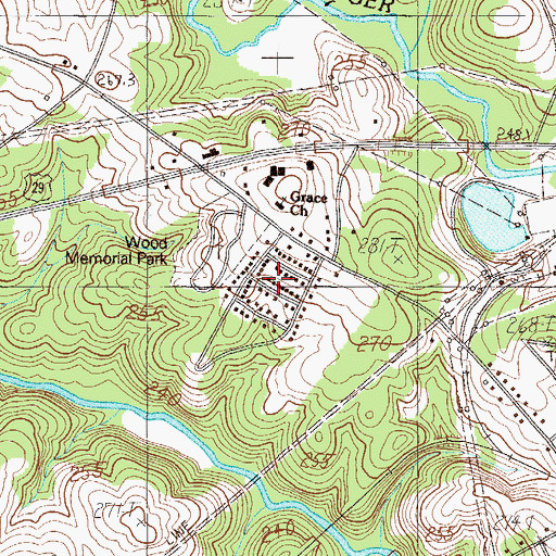 Topographic Map of Serene Heights, SC