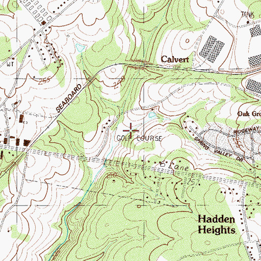 Topographic Map of Shores Brook Lake (historical), SC