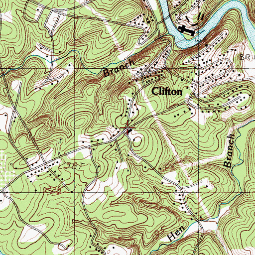 Topographic Map of Sloans Store (historical), SC