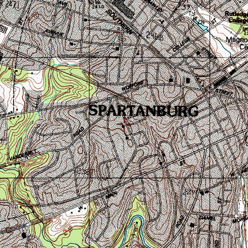 Topographic Map of Smith Memorial African Methodist Episcopal Church, SC
