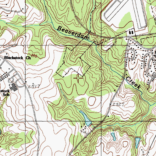 Topographic Map of Southport Estates, SC