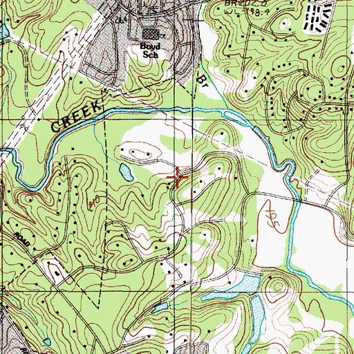 Topographic Map of Springdale, SC