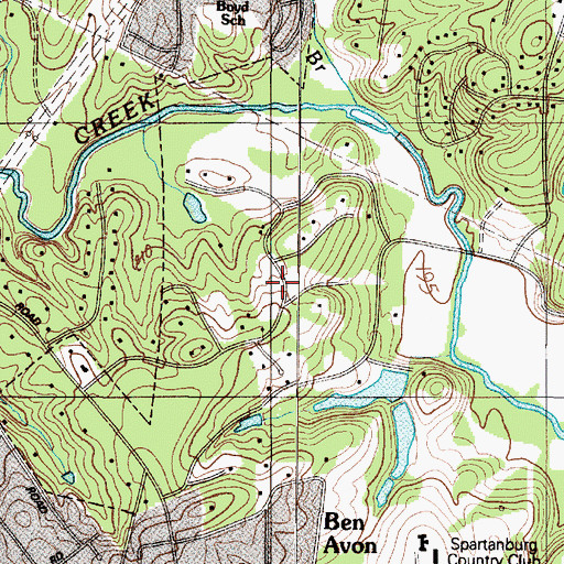 Topographic Map of Springdale Farm (historical), SC