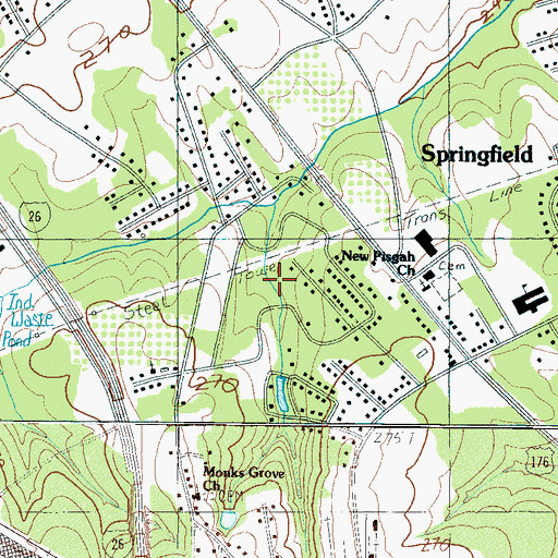 Topographic Map of Stone Creek, SC