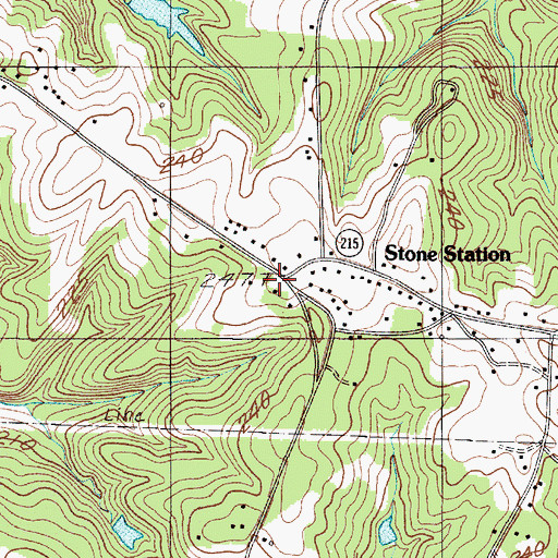 Topographic Map of Stone Station Church (historical), SC