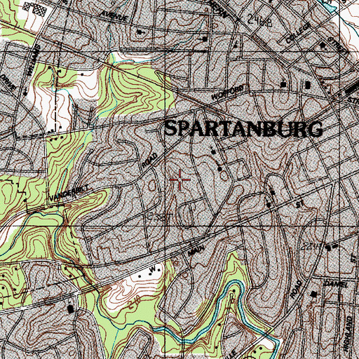 Topographic Map of Summerhill, SC