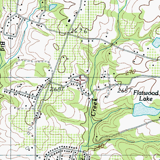 Topographic Map of Sunnydale Acres, SC