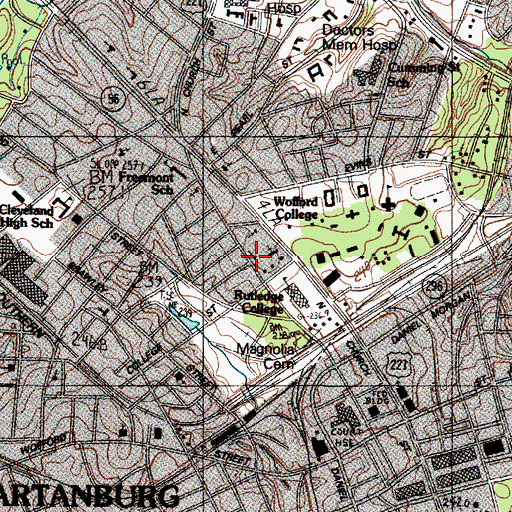 Topographic Map of Trinity African Methodist Episcopal Church, SC