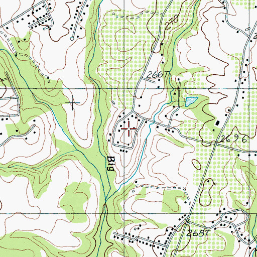 Topographic Map of Twin Creek, SC