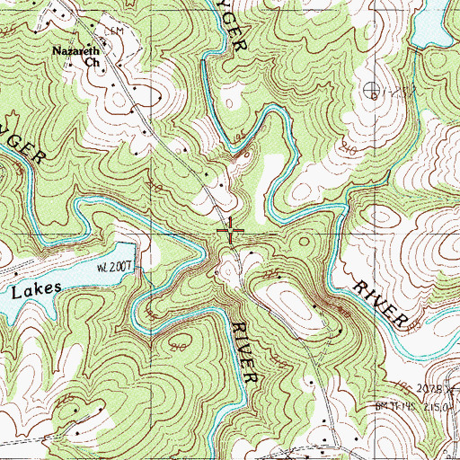 Topographic Map of Valley Dale Park, SC