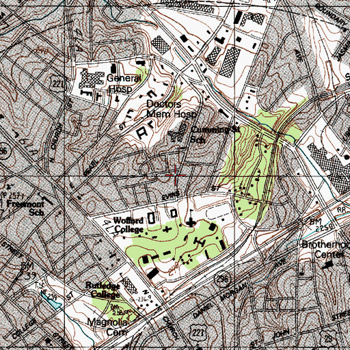 Topographic Map of Walkers Memorial Methodist Church (historical), SC