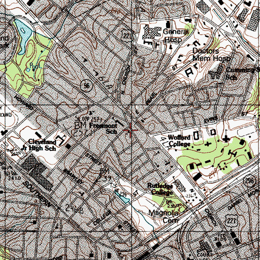 Topographic Map of Wesleyan Methodist Church, SC