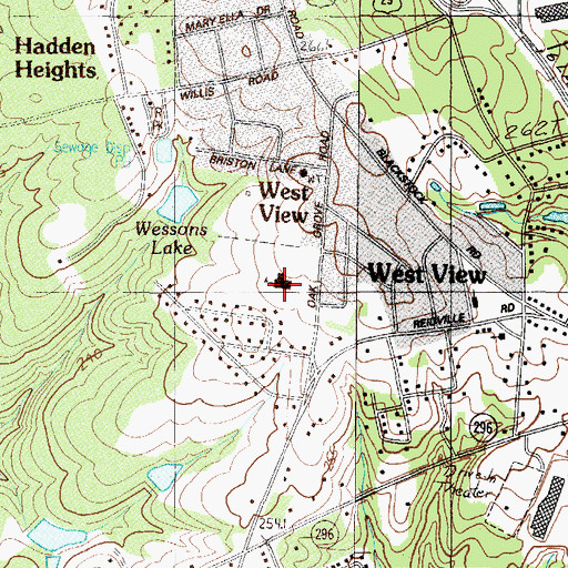 Topographic Map of West View Elementary School, SC